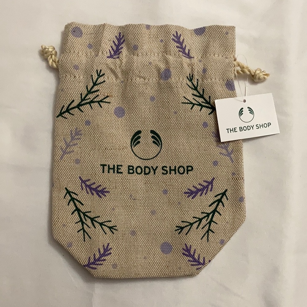 NWT The Body Shop Drawstring Burlap Sack